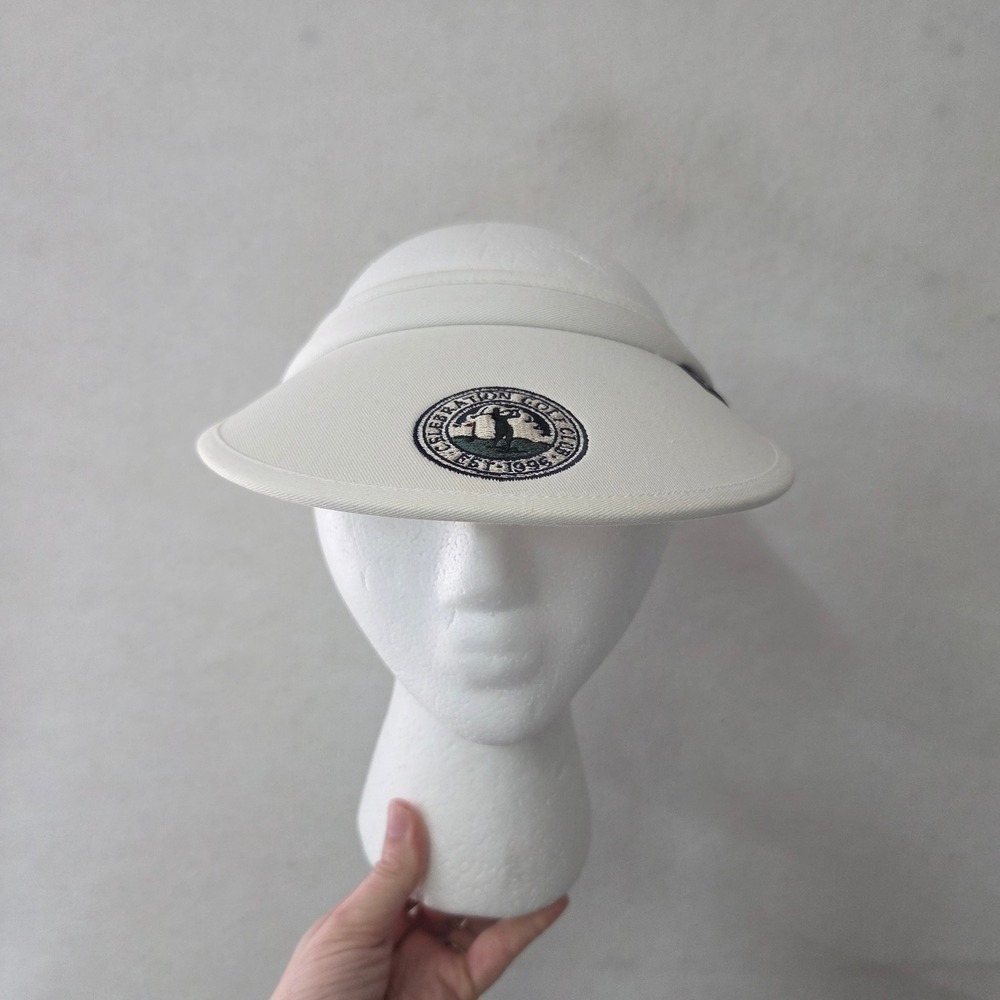 Ahead Lites Golf Visor Womens OS White Celebration Golf Club V68WT1 Coiled Strap
